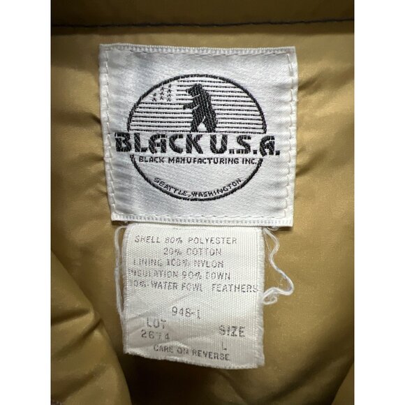 Black Bear Vintage 70's Royal Blue Down Filled Puffer Ski Jacket - Picture 5 of 8